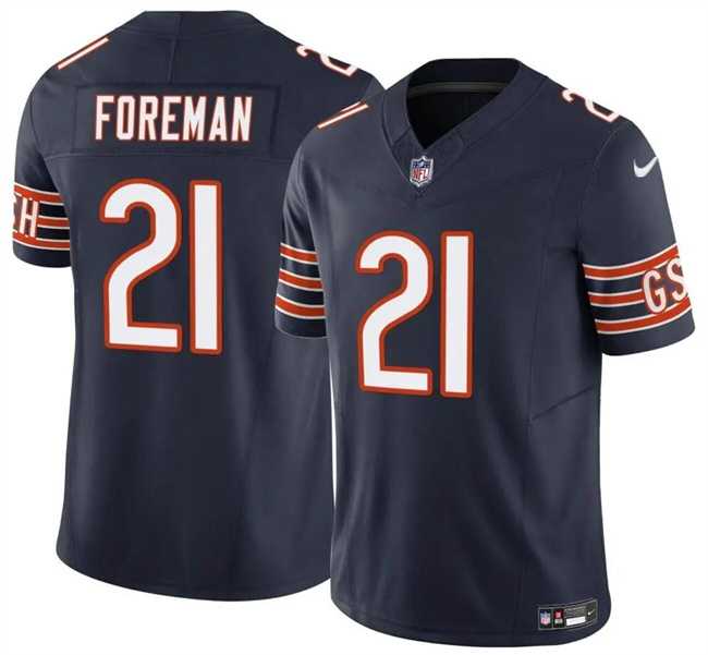 Men & Women & Youth Chicago Bears #21 DOnta Foreman Navy 2023 F.U.S.E. Vapor Limited Jersey->chicago bears->NFL Jersey